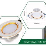 Âm trần DN01V – viền vàng / viền bạc Âm trần DN01V – viền vàng / viền bạc